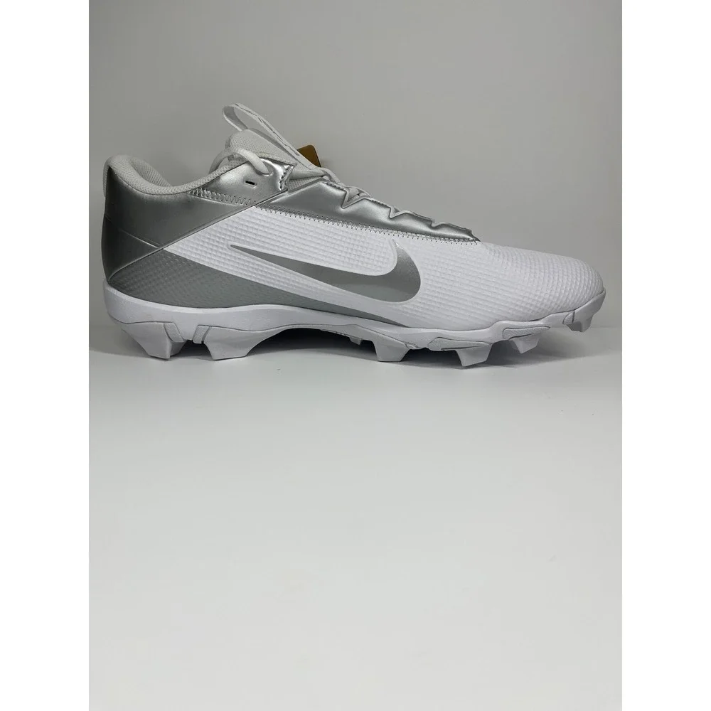 Nike Vapor Edge Shark 2‎ Football Cleats Men's 16 Metallic Silver/White